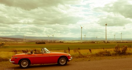 MGB August 2016 186 MGB vor dem Windpark