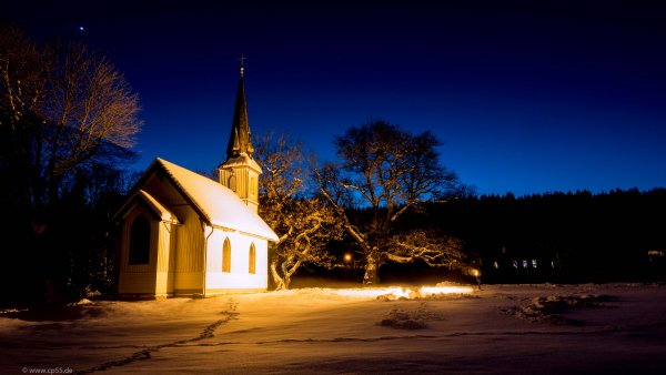 Holzkirche 456 Holzkirche Elend im Januar