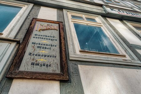 Werbung 123 Haushaltsauflösungen Werbeschild