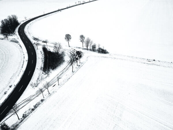 Strasse im Schnee 317 Strasse im Schnee