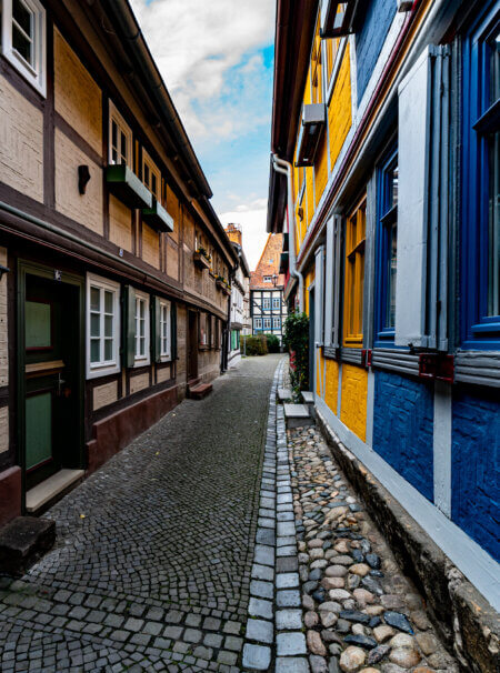 Blaugelb - Fachwerk Quedlinburg 18 Blaugelb - Fachwerk Quedlinburg