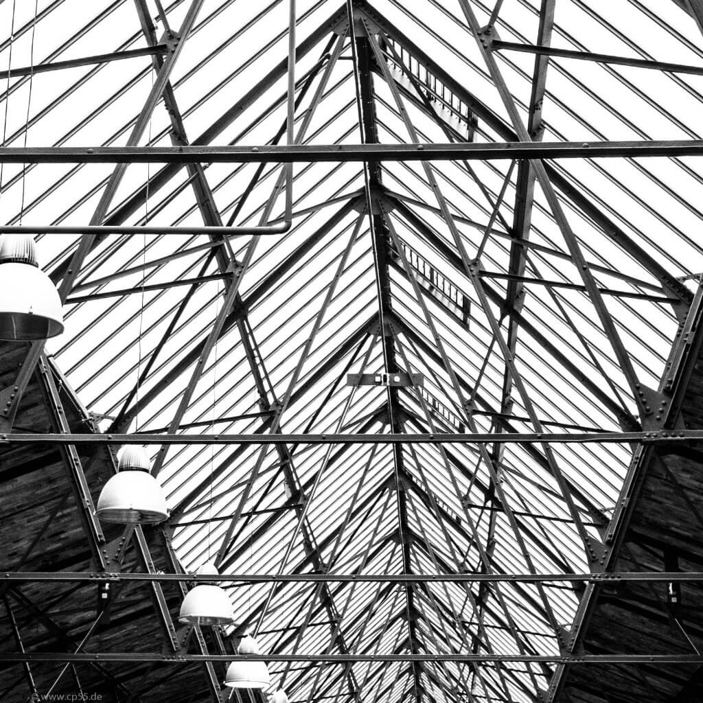 Stahlkonstruktion der Wiebehallen Berlin